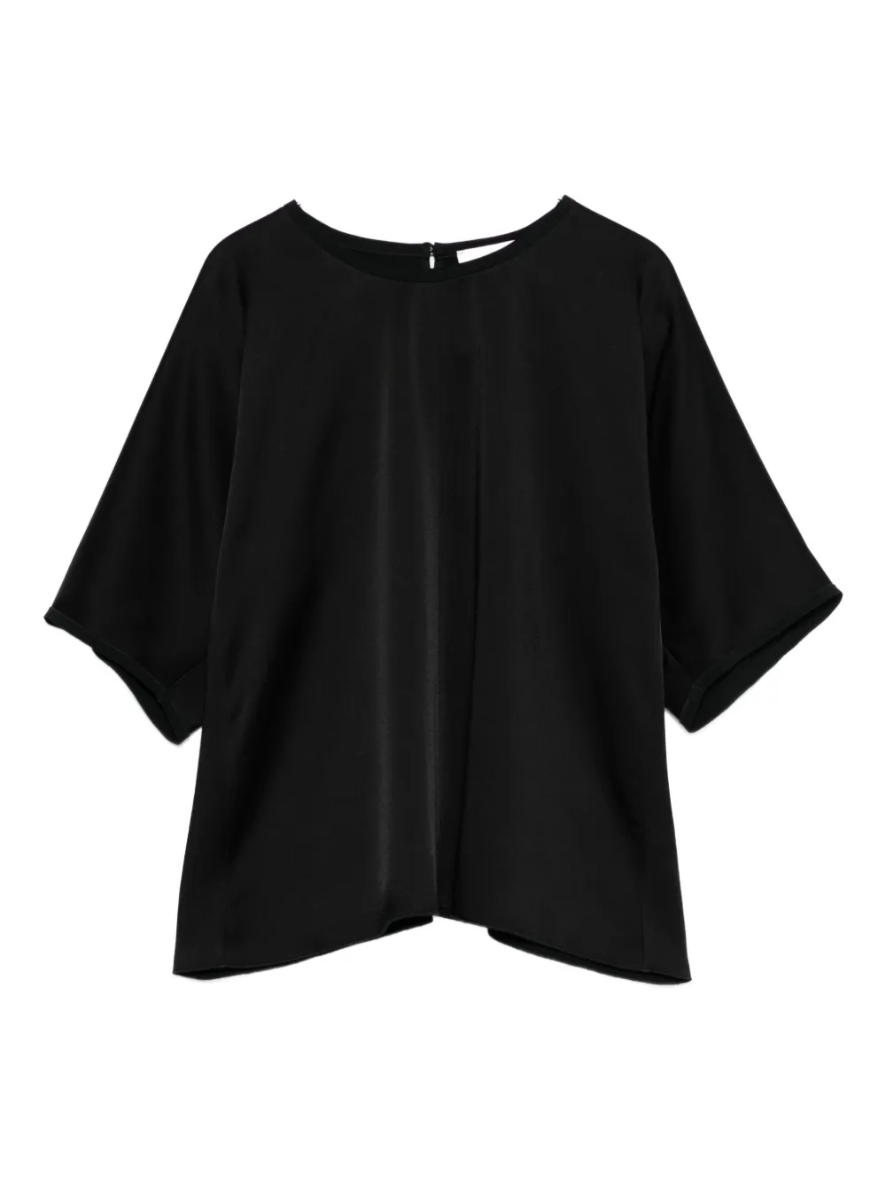 Топ с круглым вырезом и короткими рукавами Forte Forte, черный
Топ с круглым вырезом и короткими рукавами Forte Forte, черный