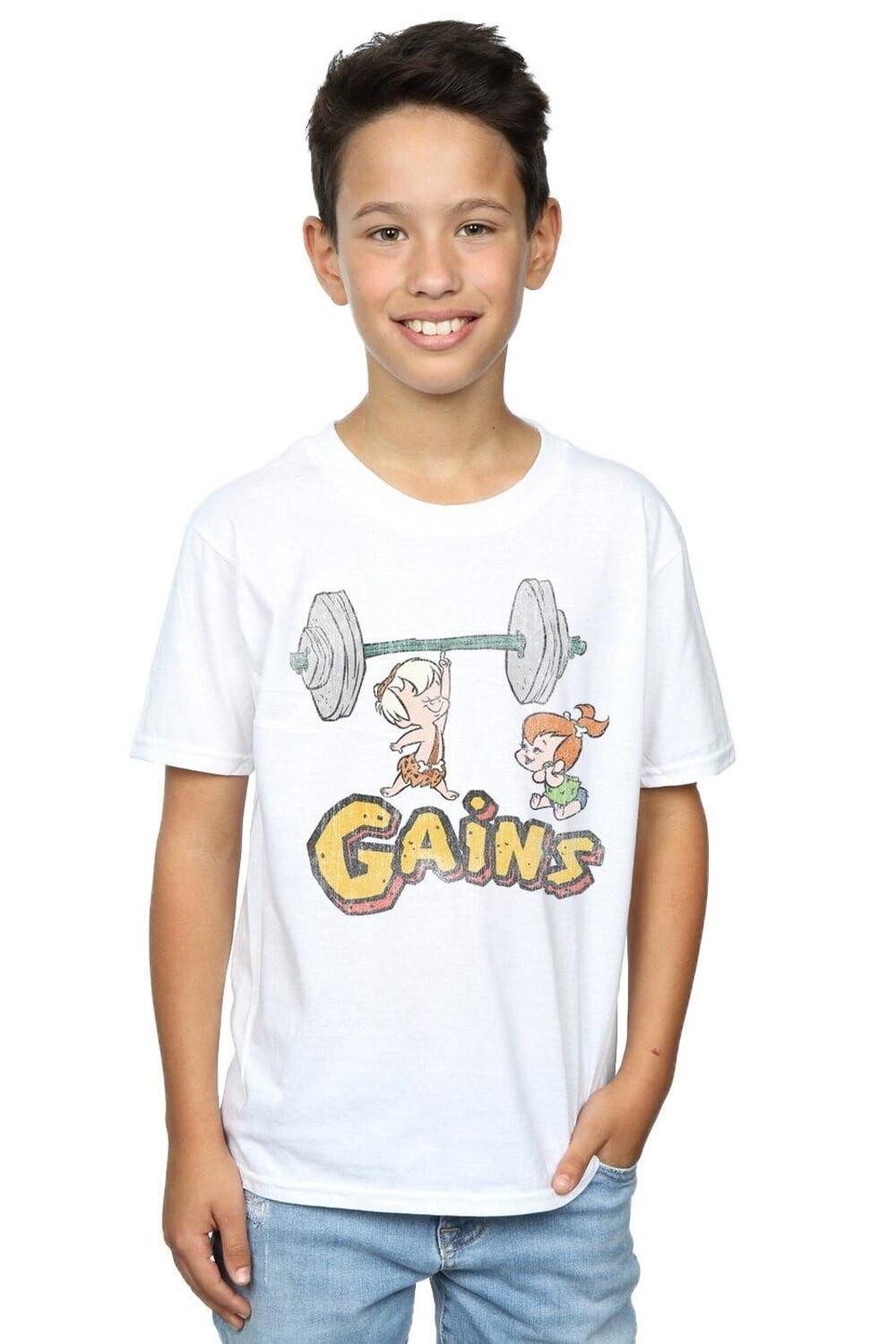 Бам Бам получил потертую футболку The Flintstones, белый
Бам Бам получил потертую футболку The Flintstones, белый