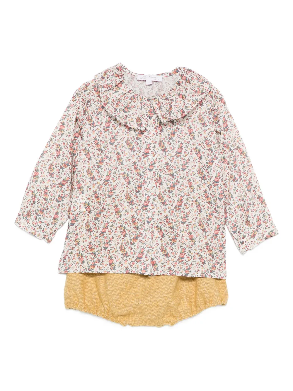 Спортивный костюм с оборками и цветочным принтом Mariella Ferrari, коричневый
Спортивный костюм с оборками и цветочным принтом Mariella Ferrari, коричневый