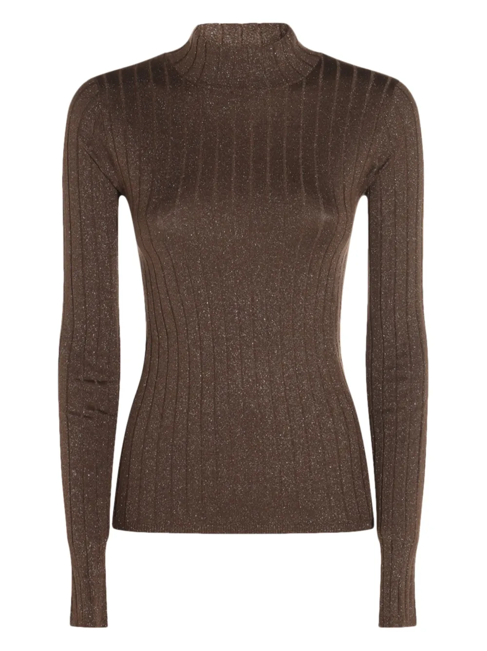 Свитер в рубчик с высоким воротником Brunello Cucinelli, коричневый
Свитер в рубчик с высоким воротником Brunello Cucinelli, коричневый