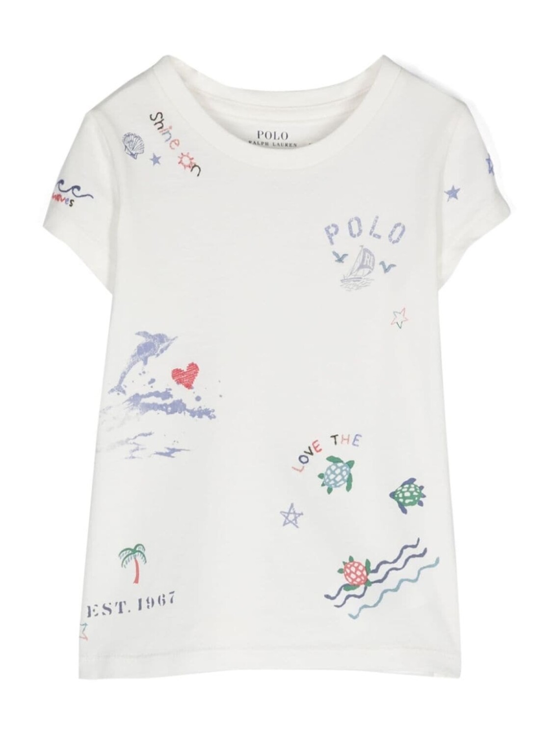 Футболка с графическим принтом Ralph Lauren Kids, белый
Футболка с графическим принтом Ralph Lauren Kids, белый