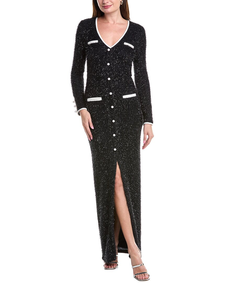 Black Halo Koa Платье из блестящей твидовой ткани
Black Halo Koa Платье из блестящей твидовой ткани