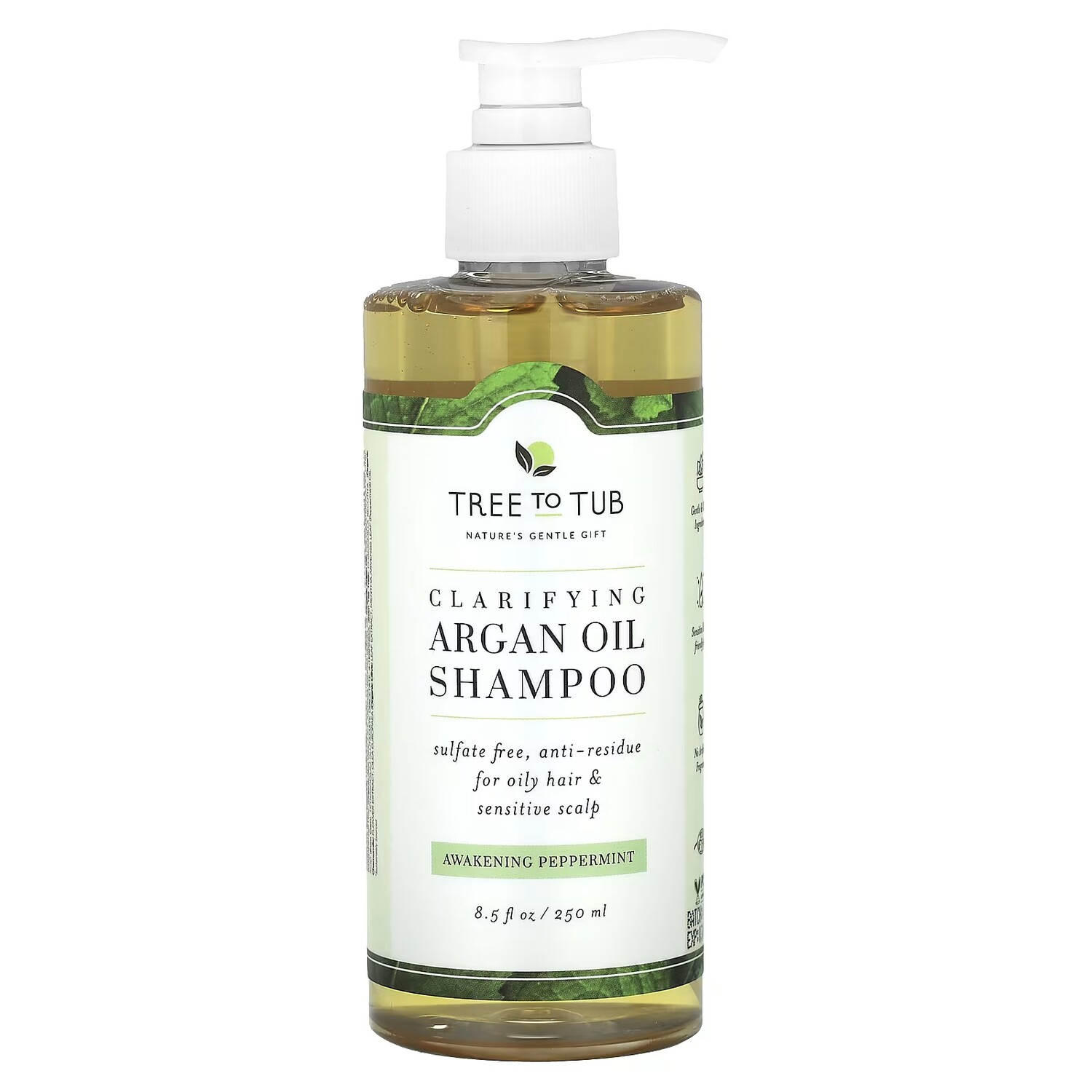 Шампунь осветляющий Tree To Tub с аргановым маслом и перечной мятой, 250 мл
Шампунь осветляющий Tree To Tub с аргановым маслом и перечной мятой, 250 мл