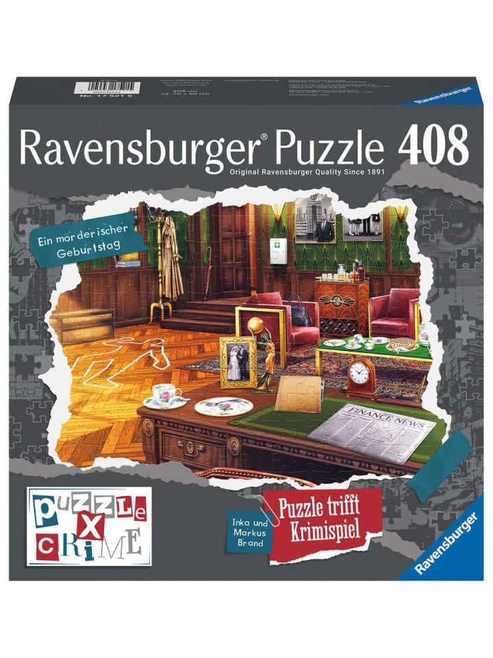 Пазл Ravensburger, 408 деталей: Убийственный день рождения в ярких красках
Пазл Ravensburger, 408 деталей: Убийственный день рождения в ярких красках