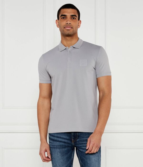 Поло Boss Green Paddy DropNeedle, серый 
Поло Boss Green Paddy DropNeedle, серый