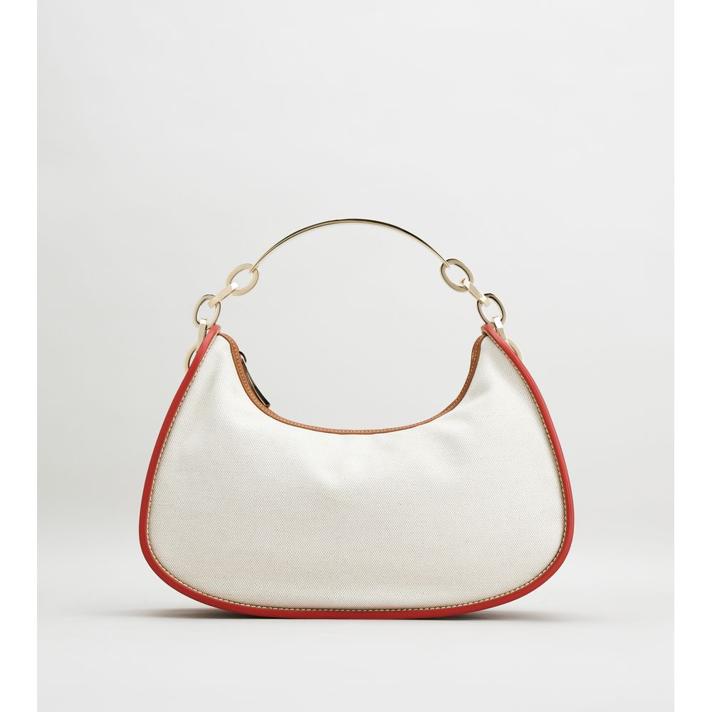 Сумка-хобо из холста и кожи, маленькая TOD's, коричневый/бежевый
Сумка-хобо из холста и кожи, маленькая TOD's, коричневый/бежевый