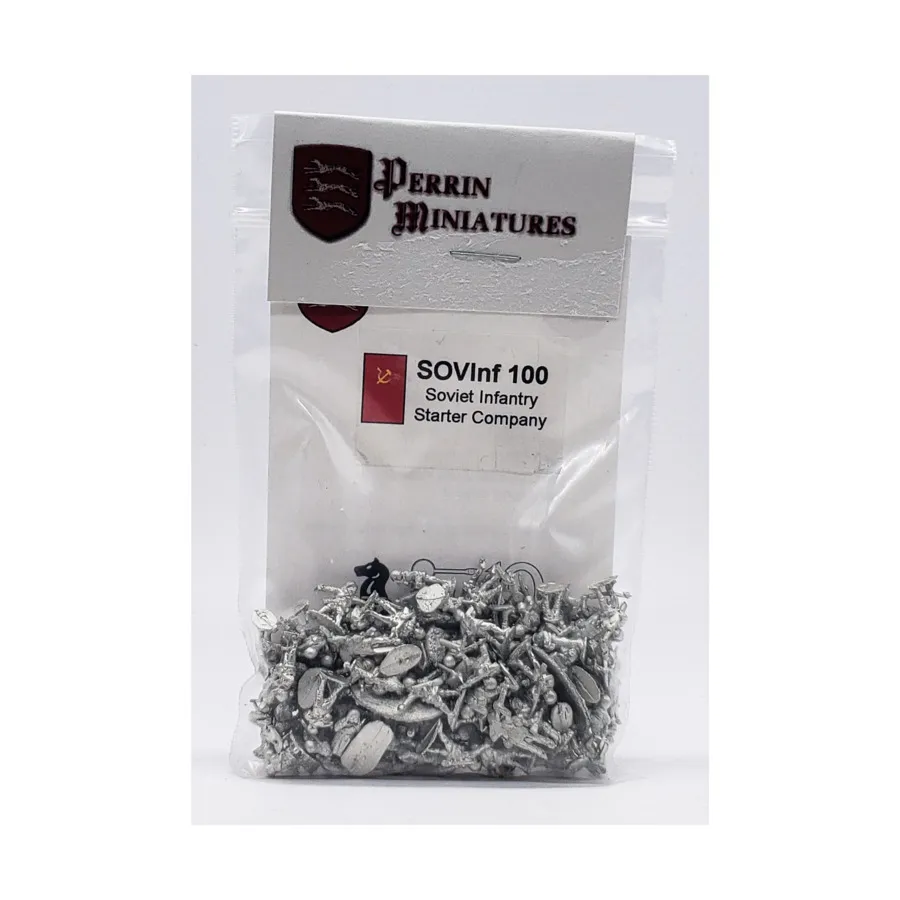 Советская пехотная стартовая рота, WWII Miniatures - USSR (10mm) (Perrin Miniatures)
Советская пехотная стартовая рота, WWII Miniatures - USSR (10mm) (Perrin Miniatures)