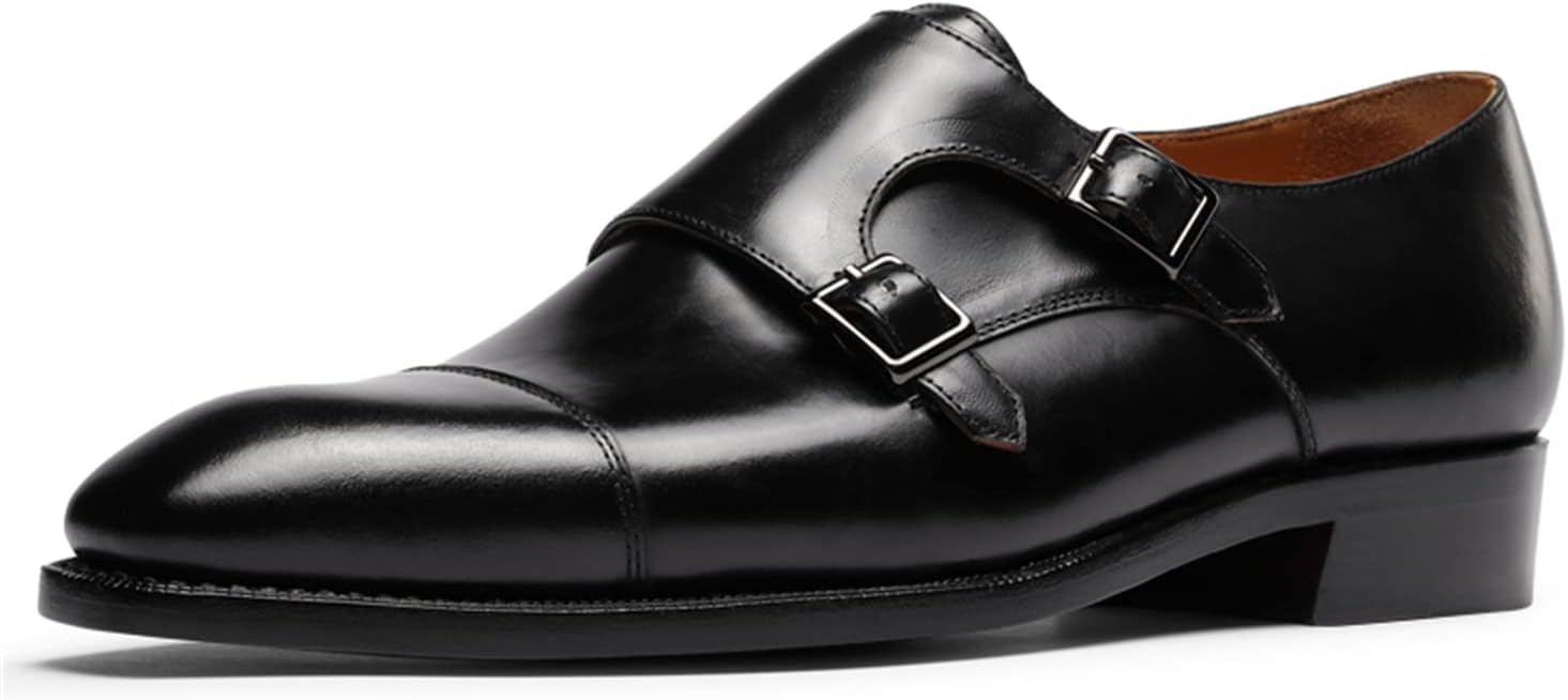 Мужские классические туфли с монк-ремешком и закрытым мысом из телячьей кожи для универсального, повседневного и официального стиля Fiavom, черный
Мужские классические туфли с монк-ремешком и закрытым мысом из телячьей кожи для универсального, повседневного и официального стиля Fiavom, черный