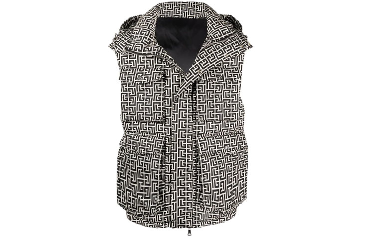 Балмаин, Стеганый жилет с монограммой, Черный
Балмаин, Стеганый жилет с монограммой, Черный