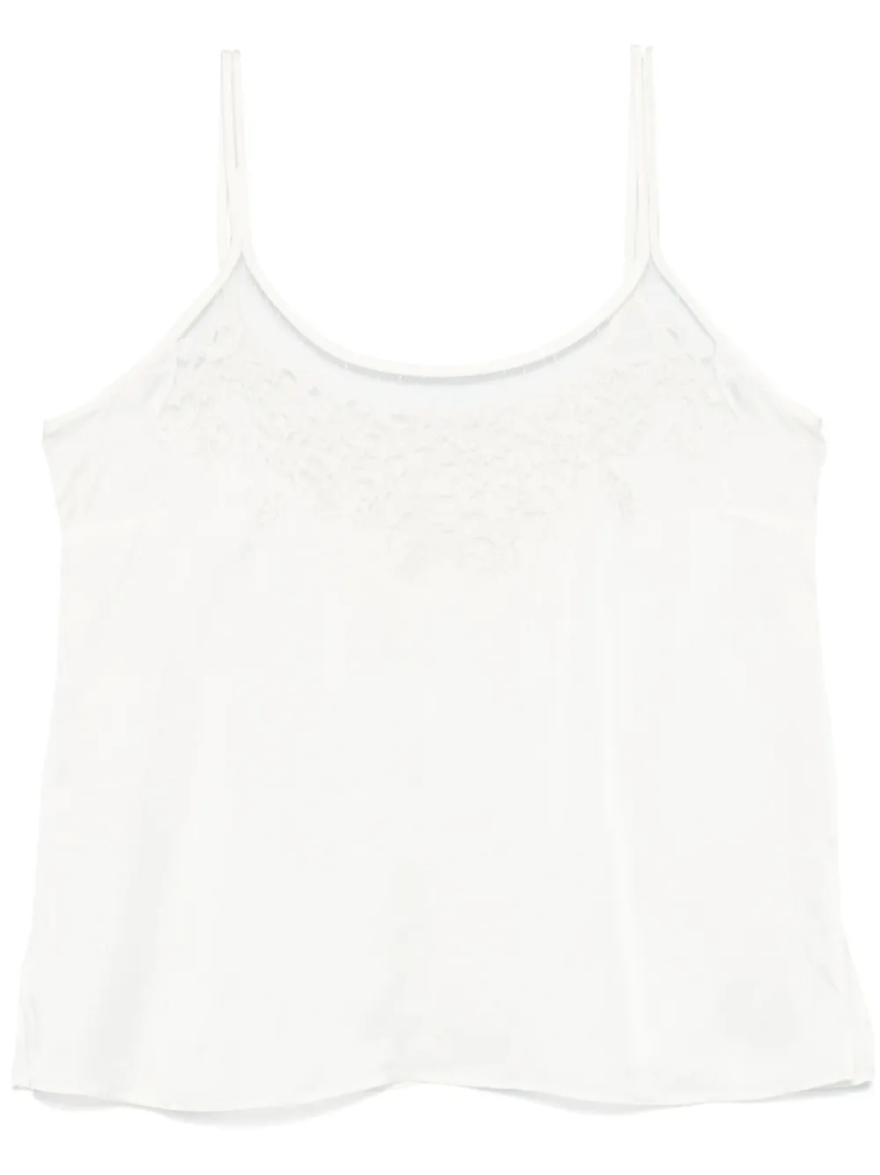 Вышитый атласный топ TWINSET, белый
Вышитый атласный топ TWINSET, белый