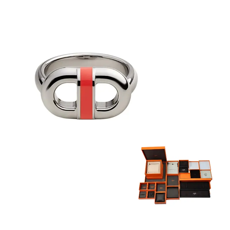 Нержавеющее стальное кольцо унисекс открытого типа Country Orange HERMES
Нержавеющее стальное кольцо унисекс открытого типа Country Orange HERMES