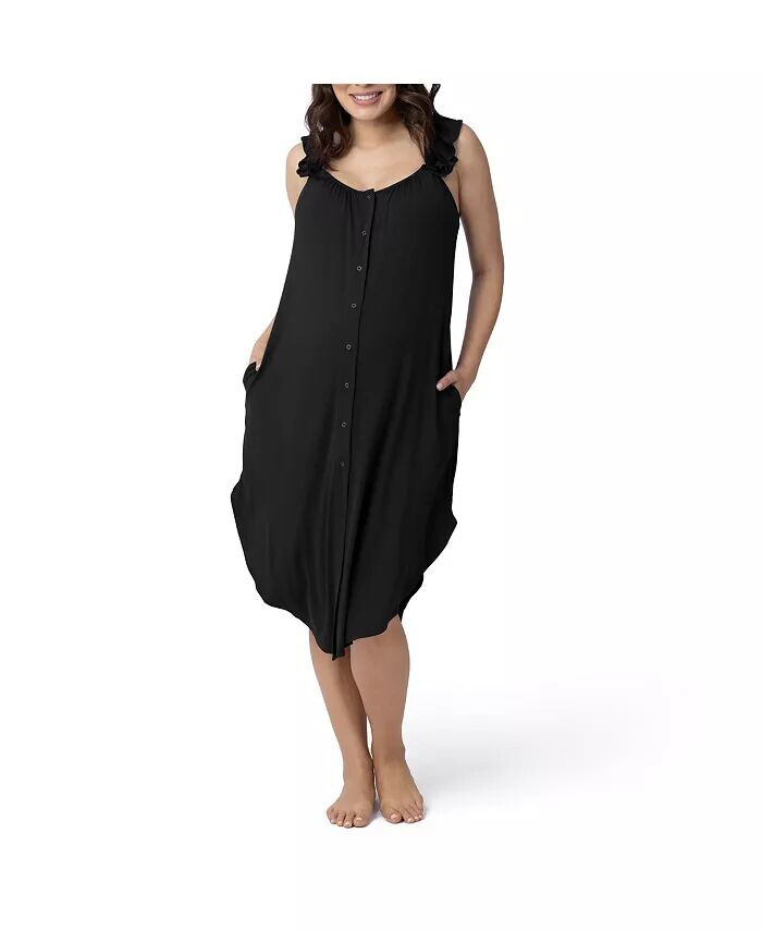 Платье для беременных с рюшами и ремнями для родов Kindred Bravely, черный
Платье для беременных с рюшами и ремнями для родов Kindred Bravely, черный