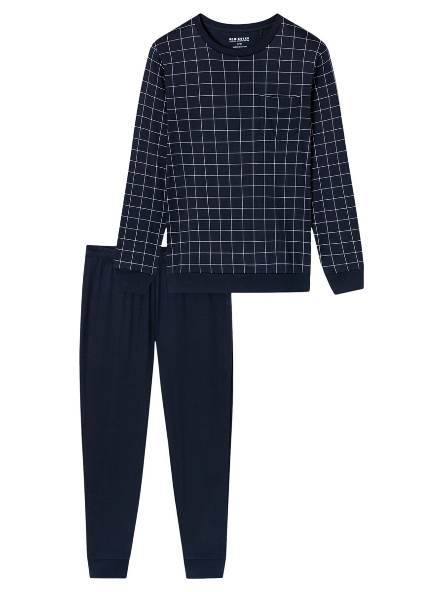 Длинная пижама SCHIESSER Fine Interlock, темно-синий
Длинная пижама SCHIESSER Fine Interlock, темно-синий