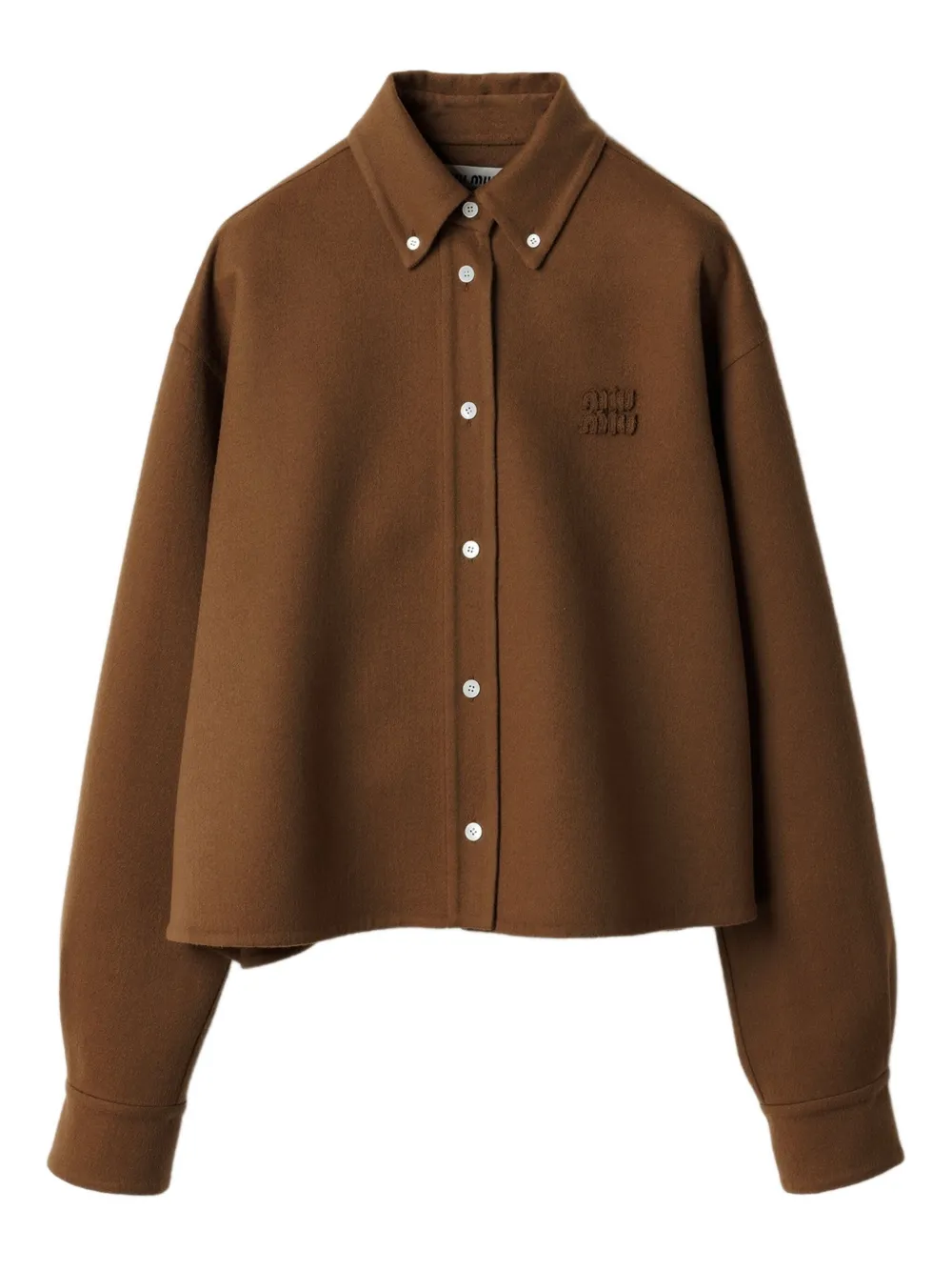 Рубашка из двойного кашемира MIU MIU
Рубашка из двойного кашемира MIU MIU