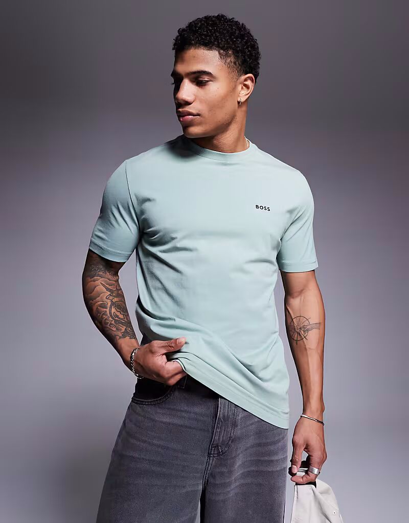 Футболка с логотипом BOSS Green светло-зеленого цвета
Футболка с логотипом BOSS Green светло-зеленого цвета