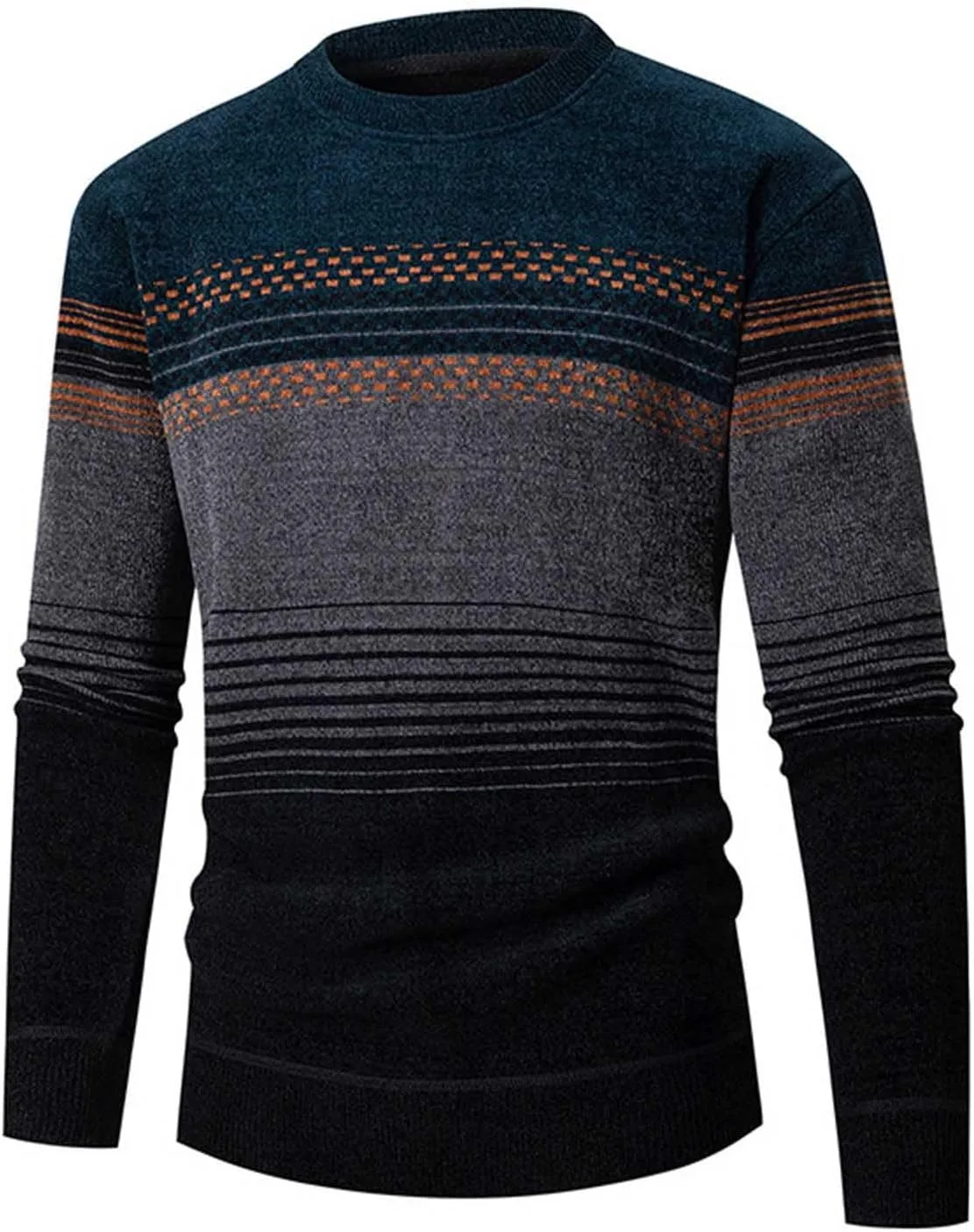 Свитер мужской Slim Fit с цветными блоками
Свитер мужской Slim Fit с цветными блоками