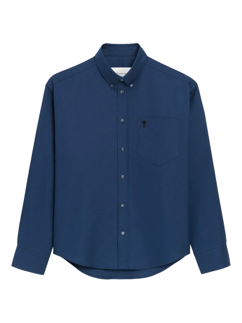 Рубашка с вышитым логотипом AMI Paris, синий
Рубашка с вышитым логотипом AMI Paris, синий