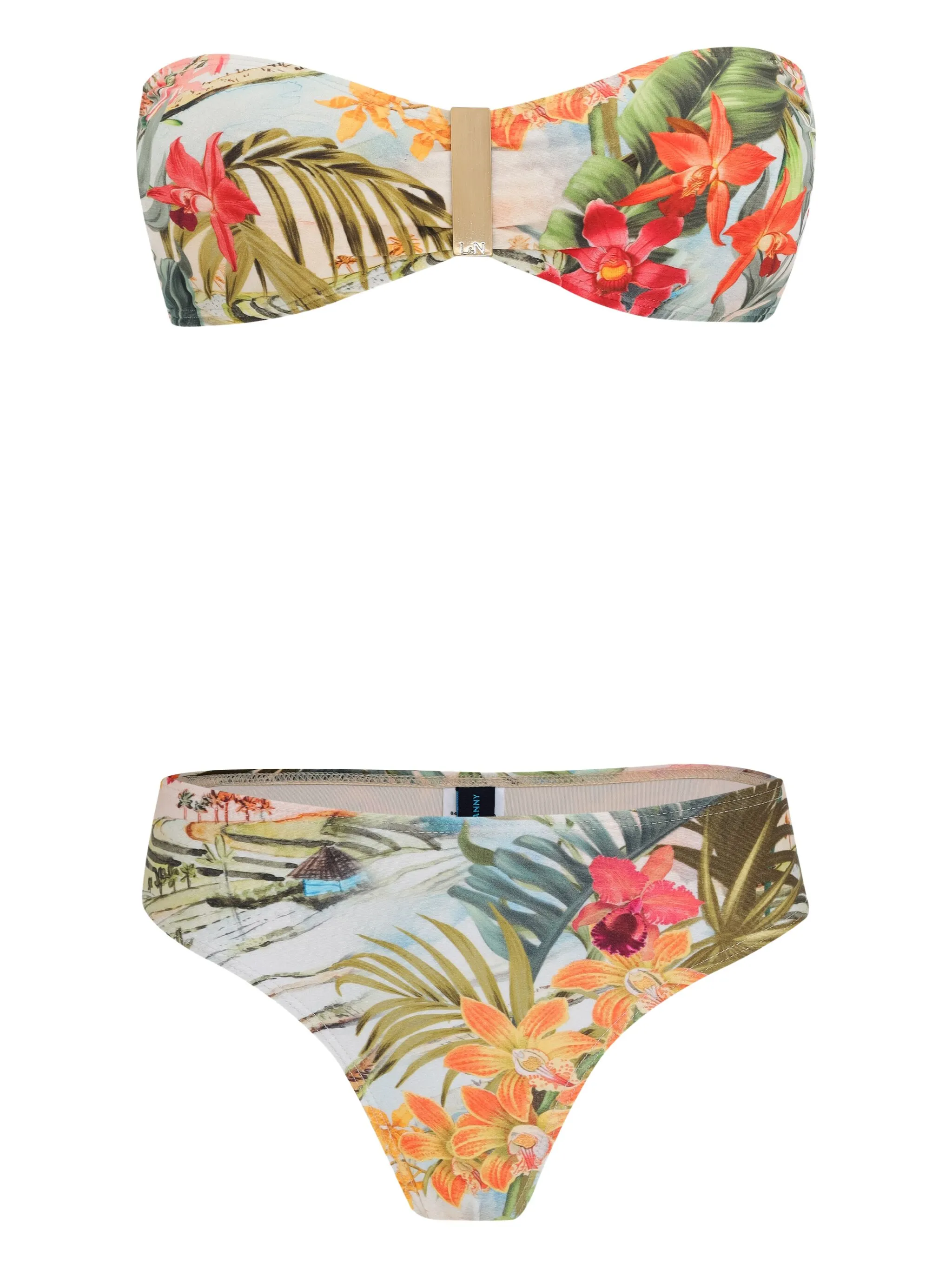 Бикини Ester с лифом-бандо и цветочным принтом Lygia & Nanny, зеленый
Бикини Ester с лифом-бандо и цветочным принтом Lygia & Nanny, зеленый