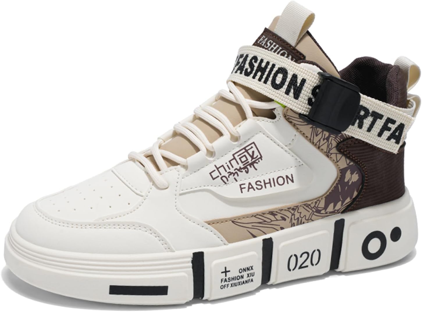 Мужские модные кроссовки SPWAGYM, высокие скейт-обувь, стильные кроссовки, повседневные спортивные кроссовки для ходьбы, коричневый/бежевый
Мужские модные кроссовки SPWAGYM, высокие скейт-обувь, стильные кроссовки, повседневные спортивные кроссовки для ходьбы, коричневый/бежевый