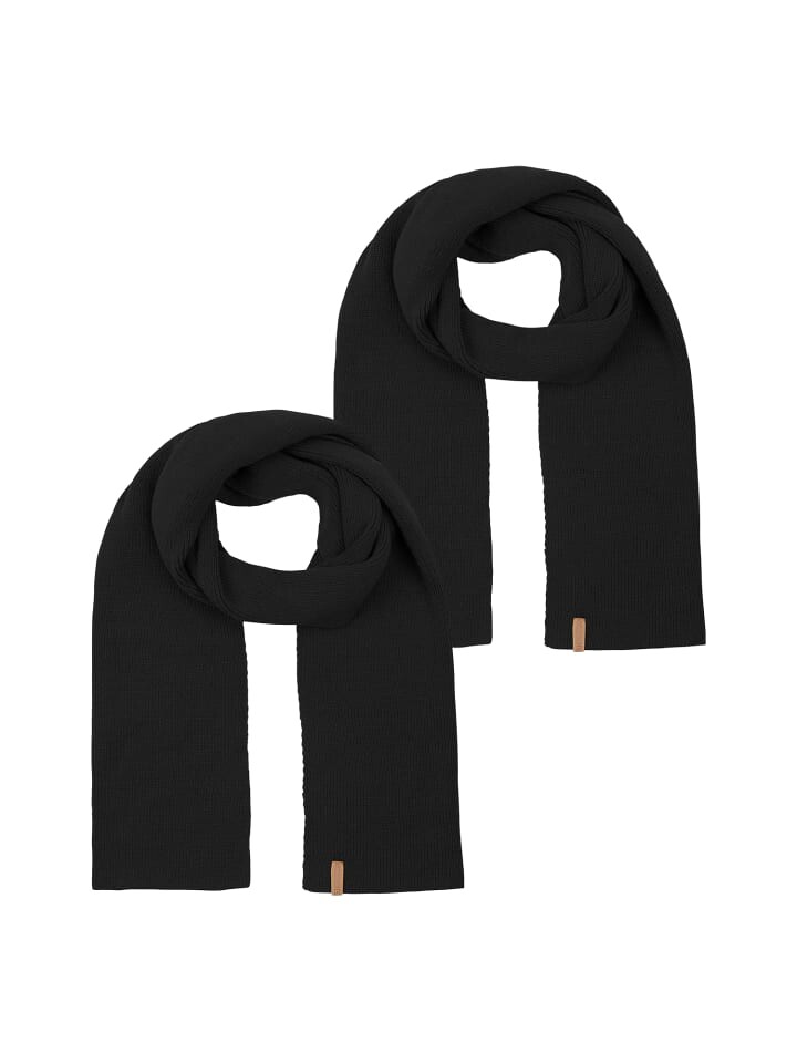 Шарф riverso RIVLiam 2er Pack, черный 
Шарф riverso RIVLiam 2er Pack, черный