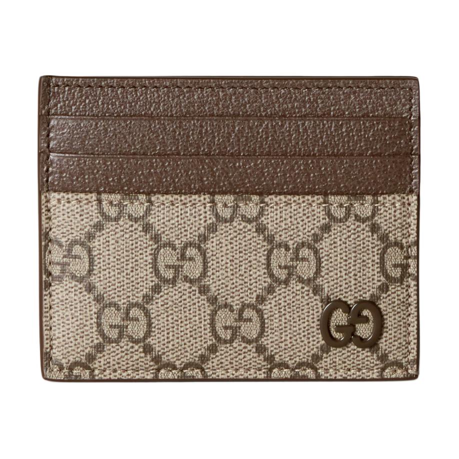 GUCCI Supreme Canvas Card Holder Men's Beige & Ebony
GUCCI Supreme Canvas Card Holder Men's Beige & Ebony