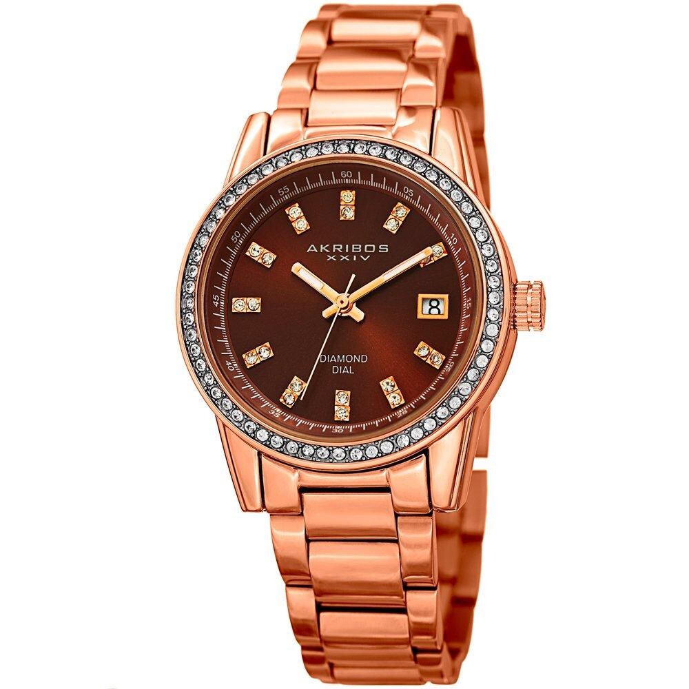 AK928 Повседневные часы в круглом корпусе Akribos, коричневый
AK928 Повседневные часы в круглом корпусе Akribos, коричневый