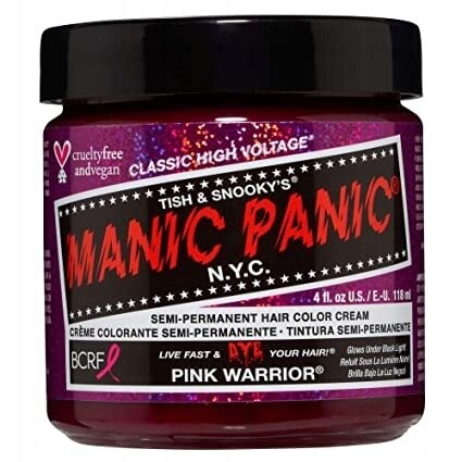 Manic Panic, Краска для волос Розовый Воин, 118мл
Manic Panic, Краска для волос Розовый Воин, 118мл