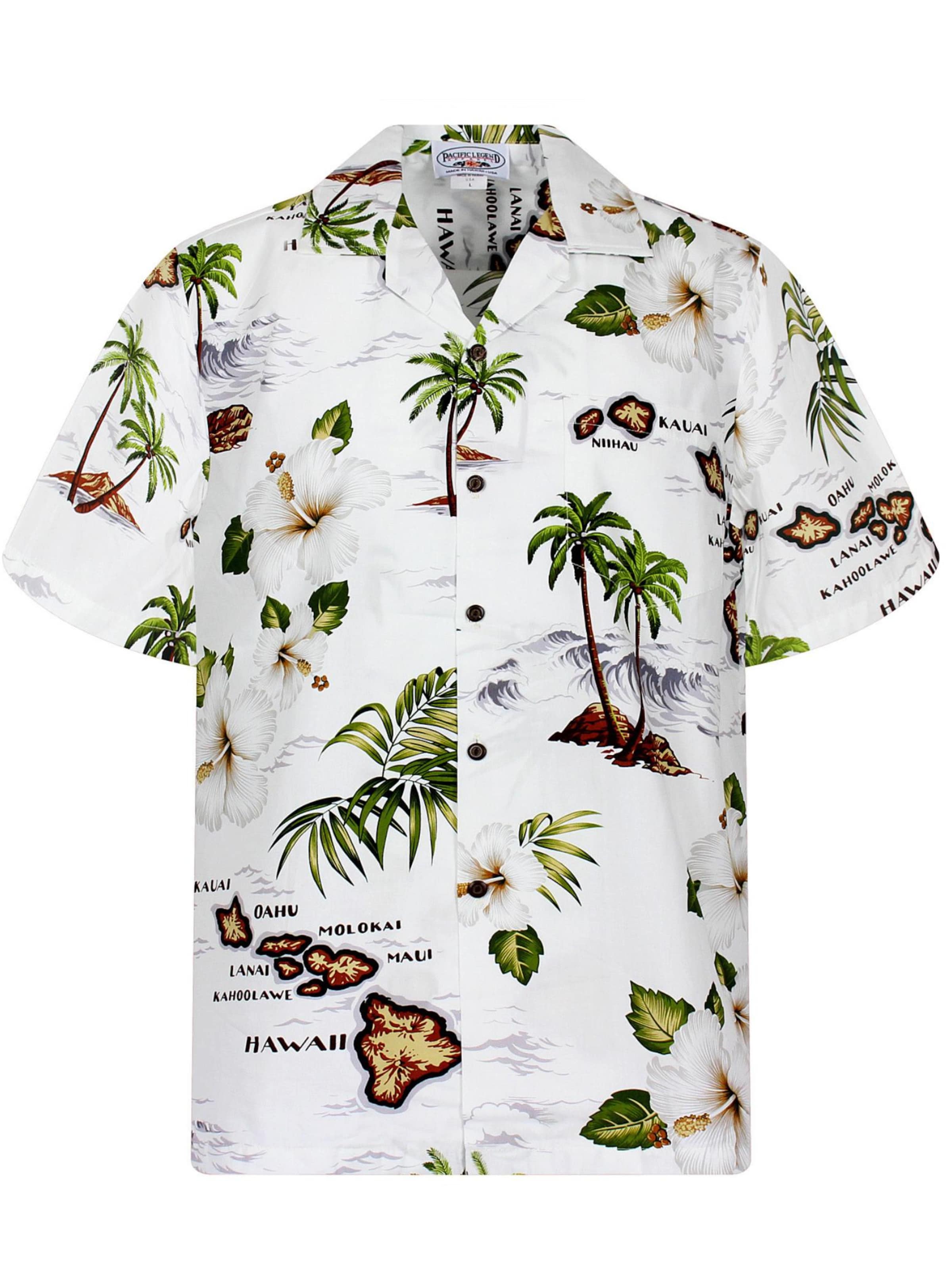 Pacific Legend Рубашка на пуговицах 'Island' Regular fit в белом цвете
Pacific Legend Рубашка на пуговицах 'Island' Regular fit в белом цвете