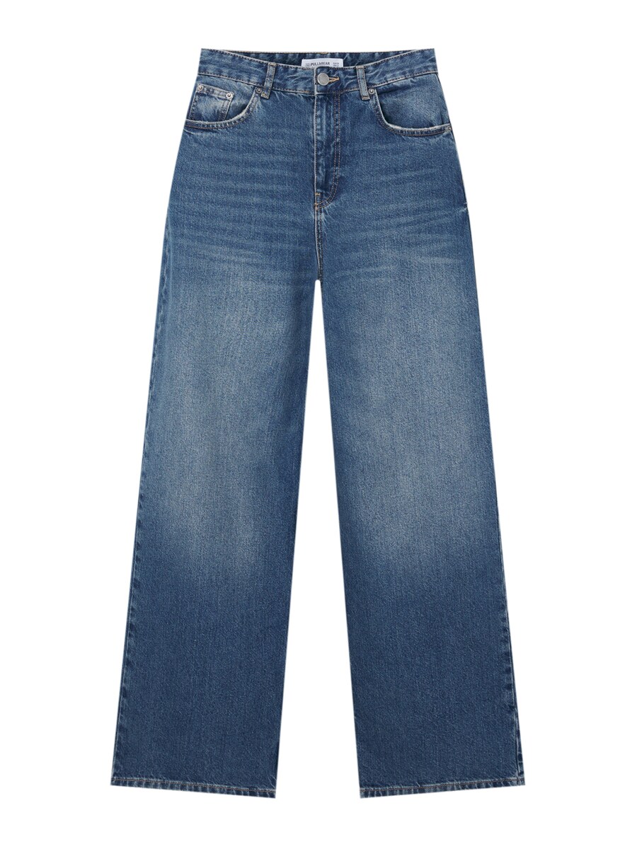 Джинсы с широкими штанинами Pull&Bear, синий
Джинсы с широкими штанинами Pull&Bear, синий