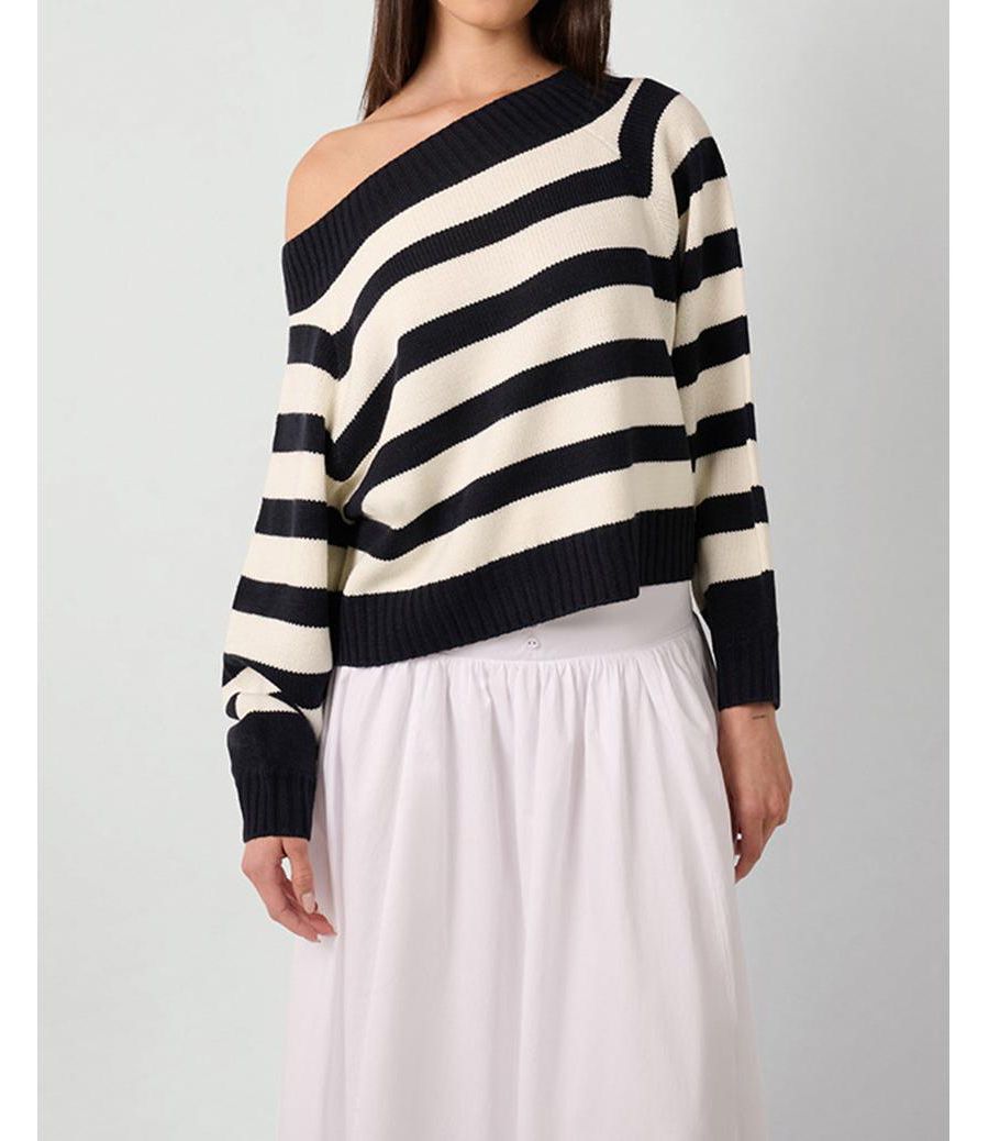 Женский свитер с открытыми плечами WeWoreWhat, Navy/white
Женский свитер с открытыми плечами WeWoreWhat, Navy/white