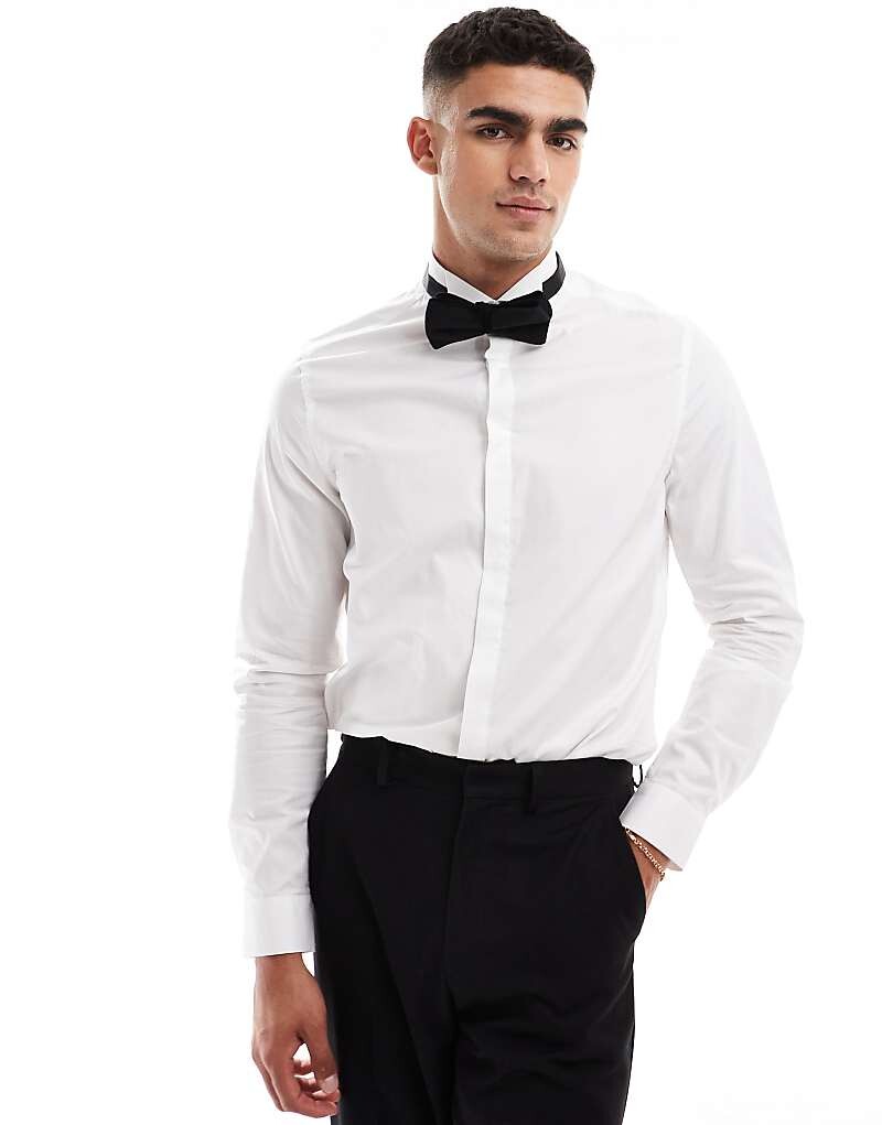 ASOS DESIGN Wedding – белая, фактурная, элегантная классическая рубашка обычного кроя
ASOS DESIGN Wedding – белая, фактурная, элегантная классическая рубашка обычного кроя