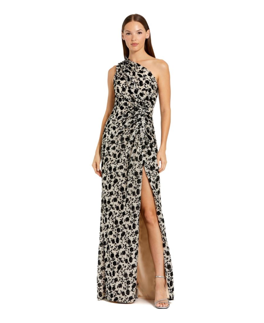 Женское платье на одно плечо, расшитое пайетками и украшенное цветочным бархатом Mac Duggal, Champagne
Женское платье на одно плечо, расшитое пайетками и украшенное цветочным бархатом Mac Duggal, Champagne