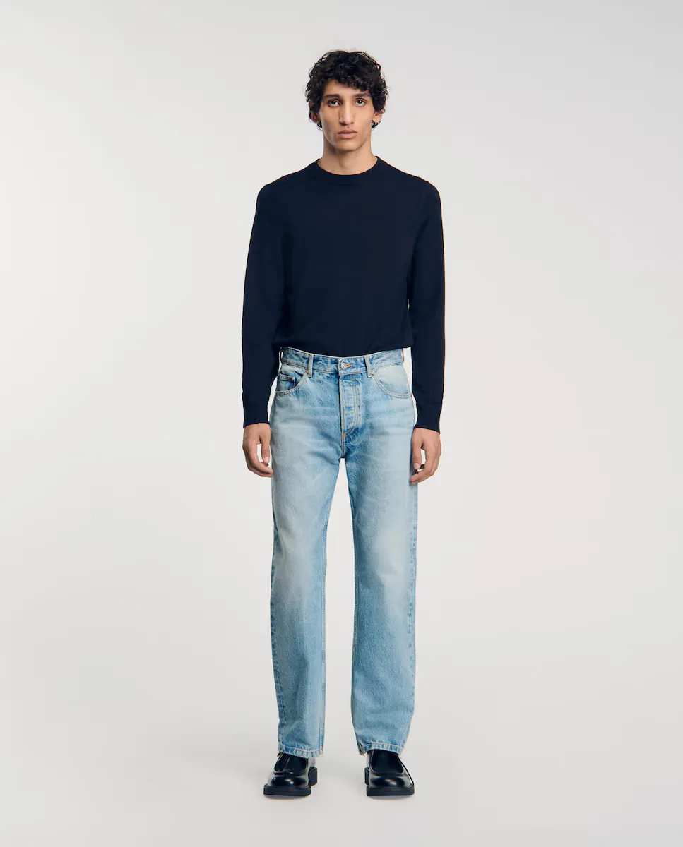 Обычные мужские джинсы с пятью карманами Sandro, светло-голубой
Обычные мужские джинсы с пятью карманами Sandro, светло-голубой