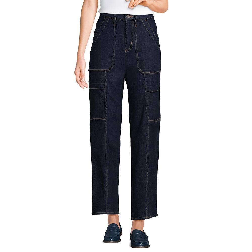 Женские джинсы-карго до щиколотки Lands End с высокой посадкой Lands' End, цвет River Rinse
Женские джинсы-карго до щиколотки Lands End с высокой посадкой Lands' End, цвет River Rinse