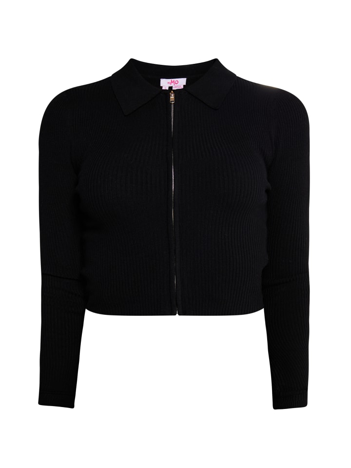 Женский укороченный кардиган черного цвета myMo
Женский укороченный кардиган черного цвета myMo