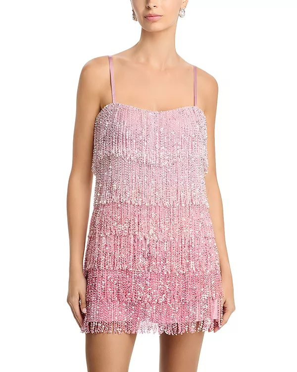 Платье с бахромой в стиле омбре - эксклюзив Aqua, розовый
Платье с бахромой в стиле омбре - эксклюзив Aqua, розовый