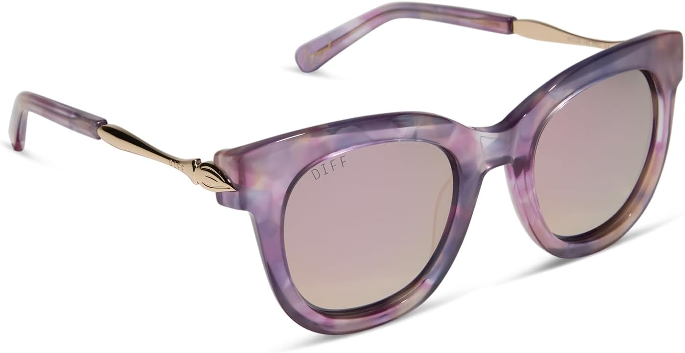 DIFF | Солнцезащитные очки Disney Princess Рапунцель, квадратные, для женщин | Защита от УФ-излучения UV400 | Мраморный цветочный узор с розовыми вставками, Marbled Floral Rose
DIFF | Солнцезащитные очки Disney Princess Рапунцель, квадратные, для женщин | Защита от УФ-излучения UV400 | Мраморный цветочный узор с розовыми вставками, Marbled Floral Rose