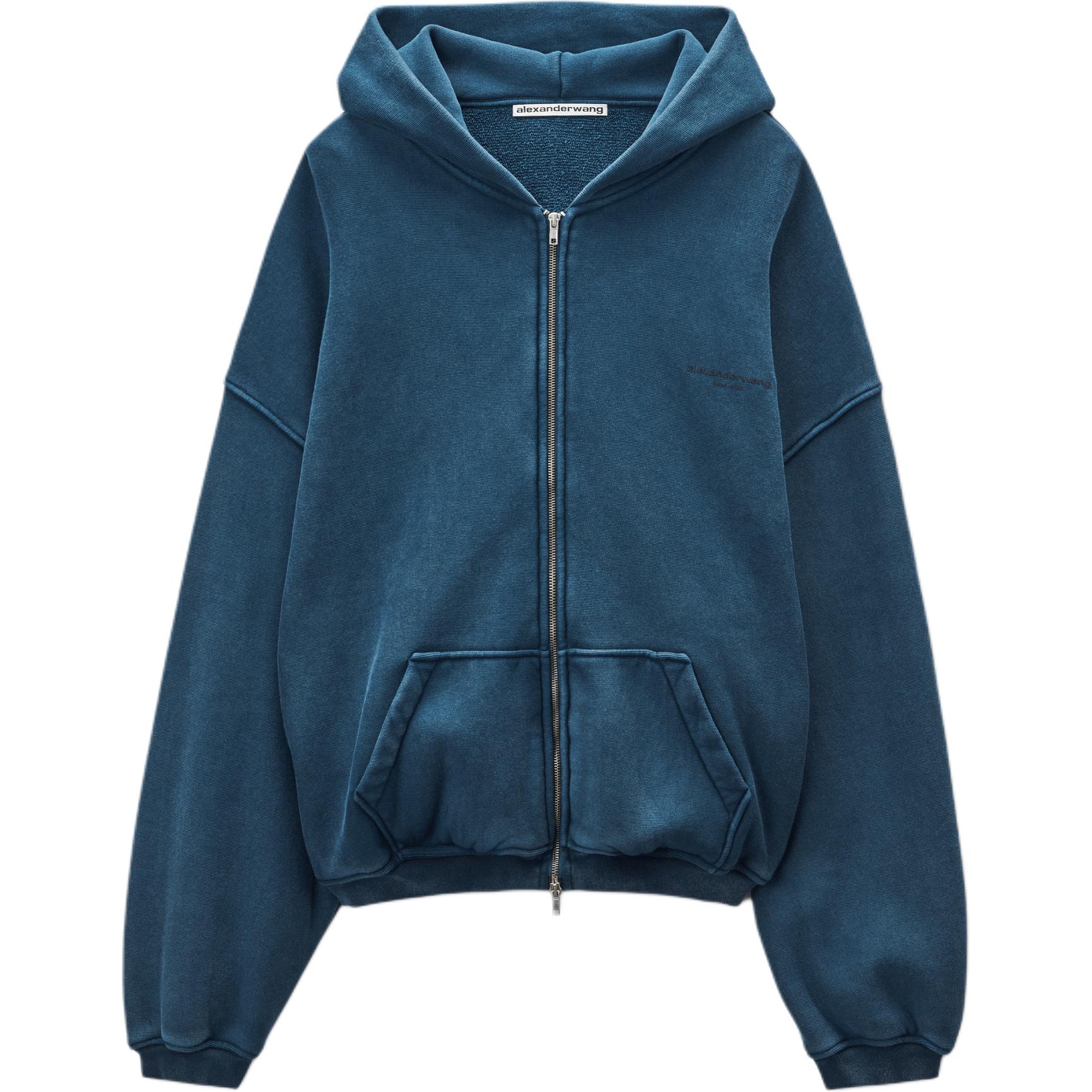 Толстовка с логотипом на молнии Alexander Wang, синий
Толстовка с логотипом на молнии Alexander Wang, синий