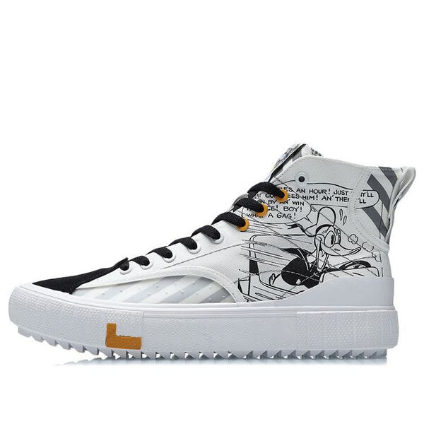 Кеды классические холщовые hi x disney Li-Ning, белый 
Кеды классические холщовые hi x disney Li-Ning, белый