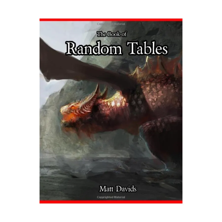 Book of Random Tables, Role Playing Games (Matt Davids), мягкая обложка
Book of Random Tables, Role Playing Games (Matt Davids), мягкая обложка