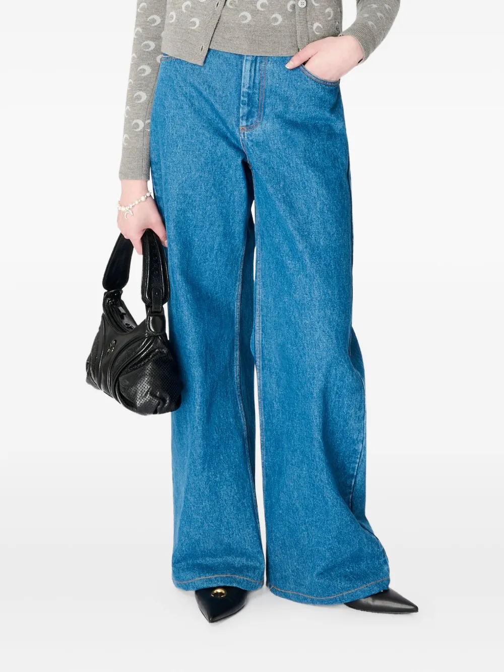 Джинсы клеш Moon Laser Marine Serre, синий
Джинсы клеш Moon Laser Marine Serre, синий