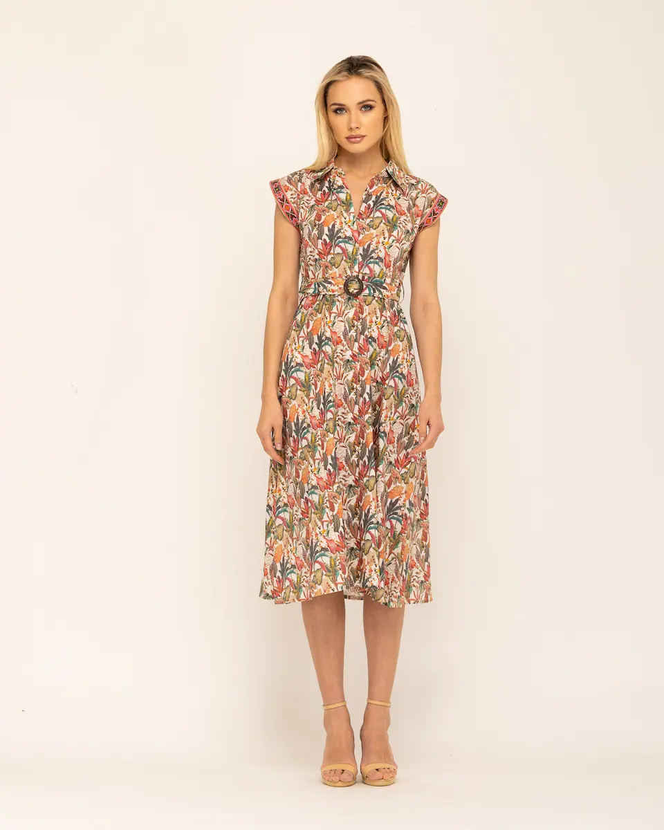 Миди-платье с лацканами и V-образным вырезом Niza, мультиколор
Миди-платье с лацканами и V-образным вырезом Niza, мультиколор