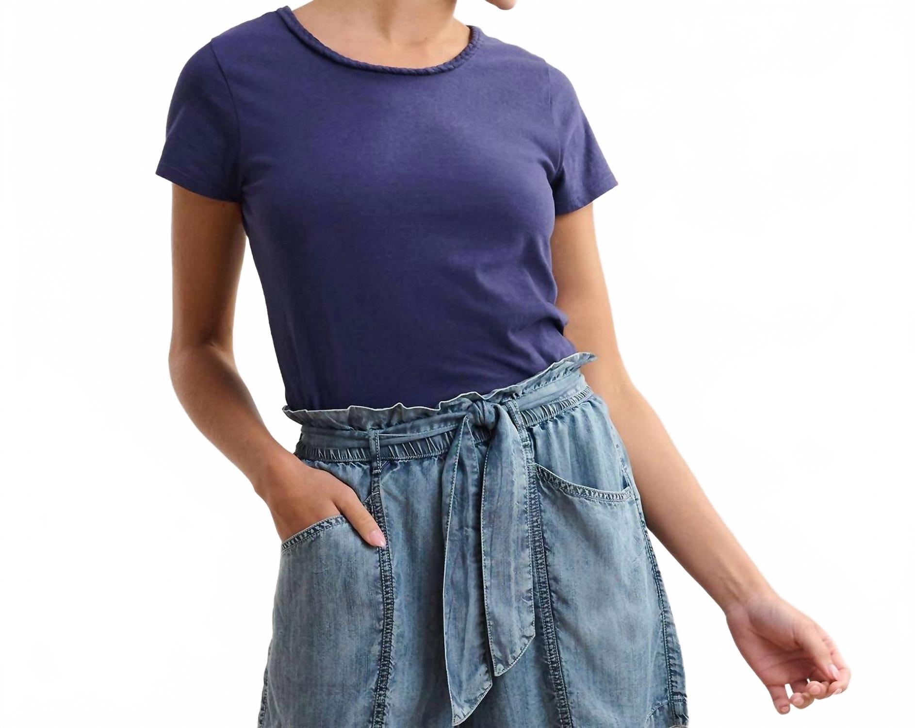 Футболка с плетеным воротником в цвете патриотический синий Hatley
Футболка с плетеным воротником в цвете патриотический синий Hatley