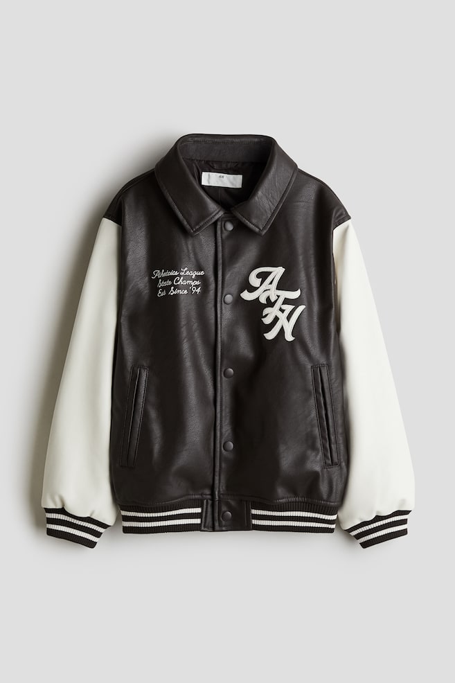 Бейсбольная куртка с воротником H&M, мультиколор
Бейсбольная куртка с воротником H&M, мультиколор