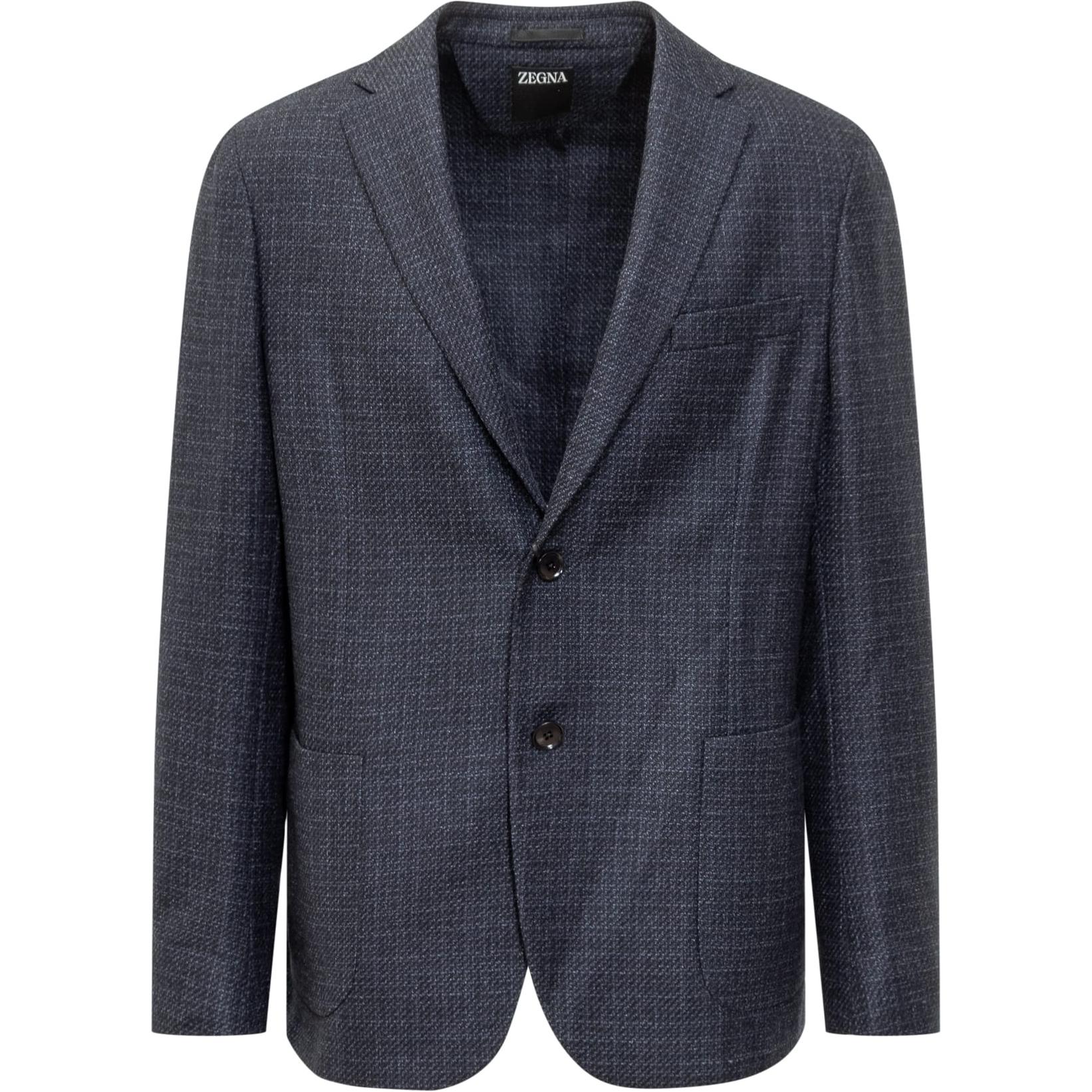 Однобортный приталенный блейзер Ermenegildo Zegna, морской синий
Однобортный приталенный блейзер Ermenegildo Zegna, морской синий