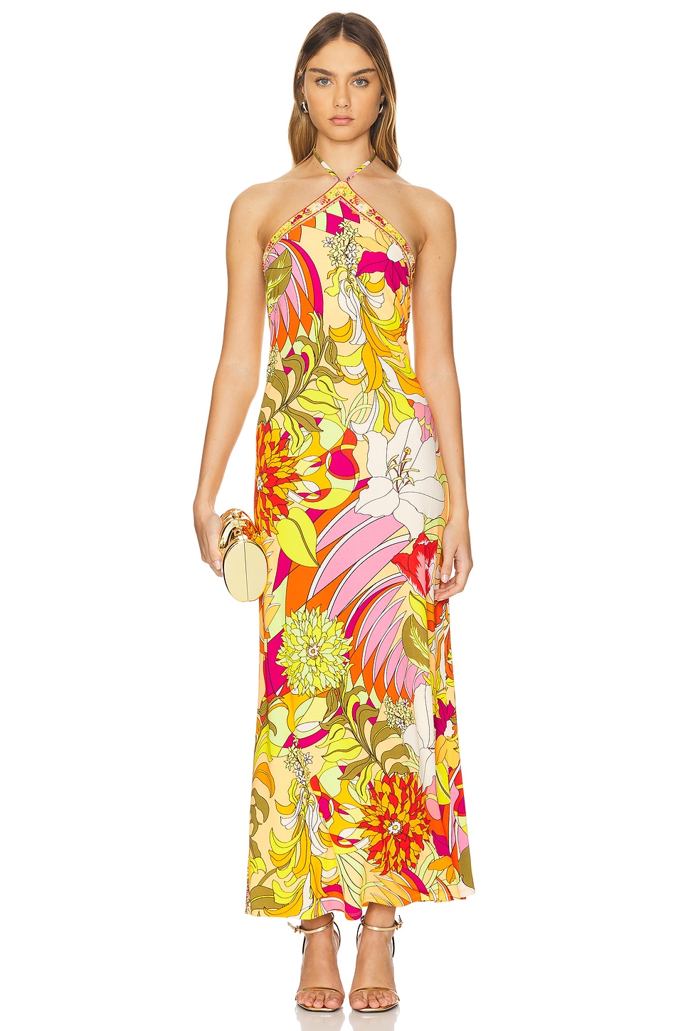 Длинное платье-халтер Camilla, мультиколор
Длинное платье-халтер Camilla, мультиколор