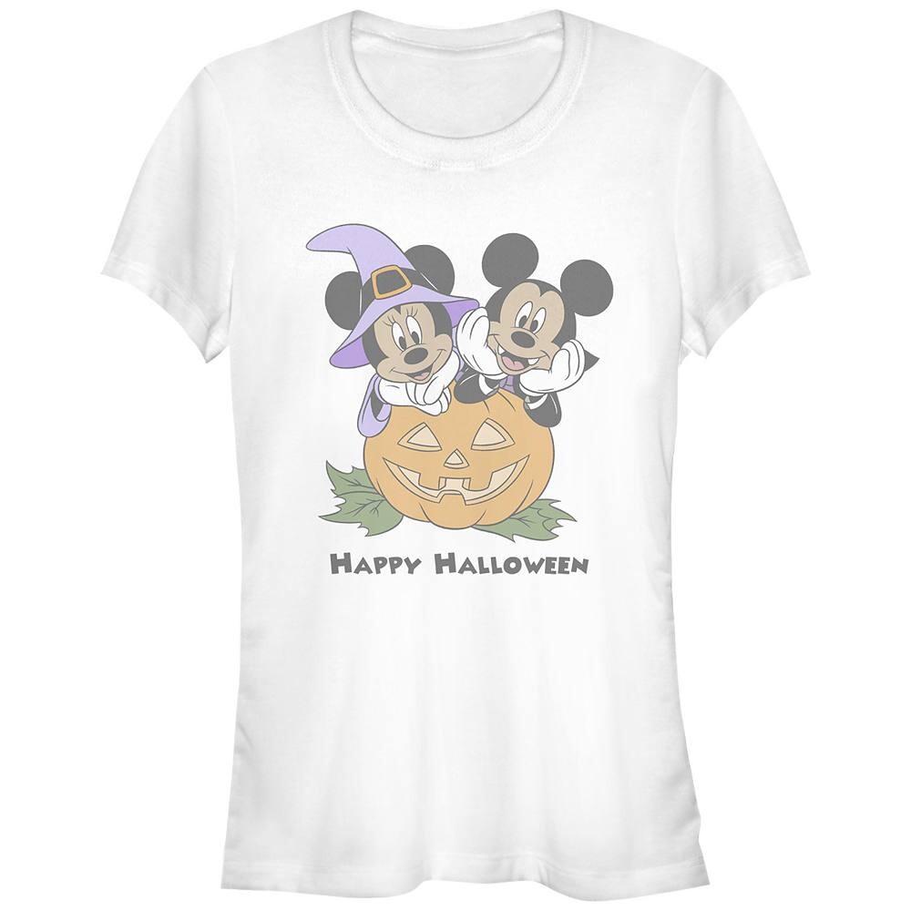 Детская футболка с изображением Микки Мауса и Минни «Счастливый Хэллоуин» в виде тыквы Disney's, белый
Детская футболка с изображением Микки Мауса и Минни «Счастливый Хэллоуин» в виде тыквы Disney's, белый