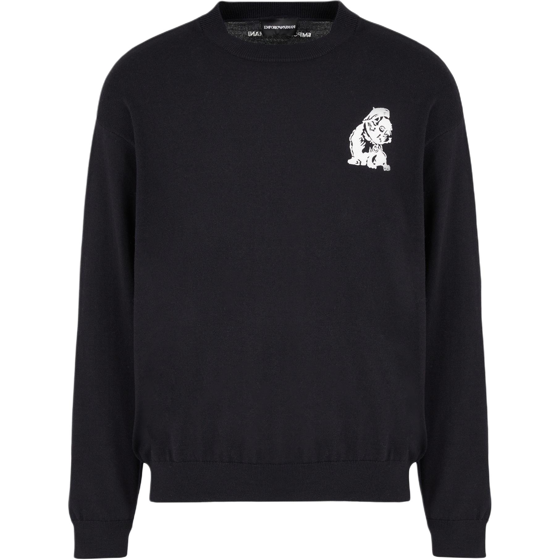 Свитер с вышивкой French Bulldog EMPORIO ARMANI, синий
Свитер с вышивкой French Bulldog EMPORIO ARMANI, синий