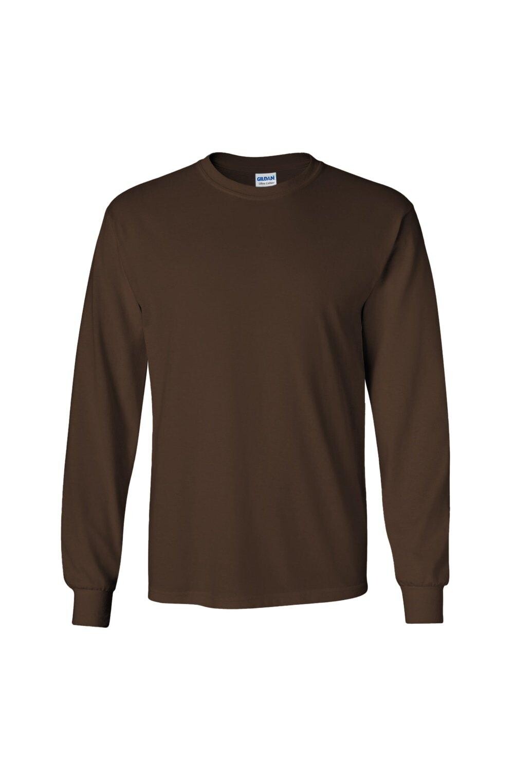 Простая футболка с длинным рукавом из ультрахлопка с круглым вырезом Gildan, коричневый
Простая футболка с длинным рукавом из ультрахлопка с круглым вырезом Gildan, коричневый