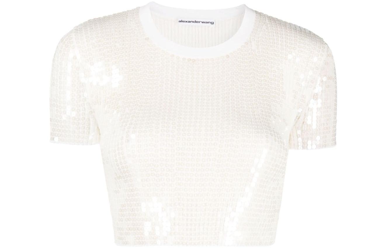 Футболка с пайетками Alexander Wang, белый
Футболка с пайетками Alexander Wang, белый